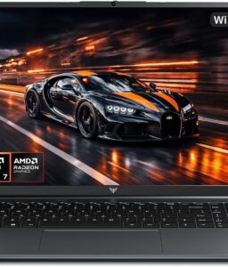 KAIGERR Gaming Laptop with AMD Ryzen 7430U(Up to 4.3GHz), 16GB DDR4 512GB SSD Laptop Computer, 1920P FHD Display, WiFi 6, USB3.2, Type_C, Webcam Cover Slide